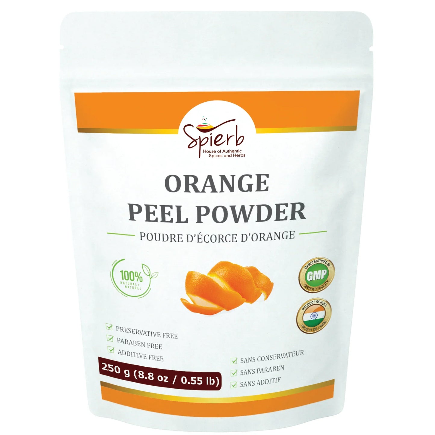 Spierb Orange Peel Powder - 250g - Front Pouch