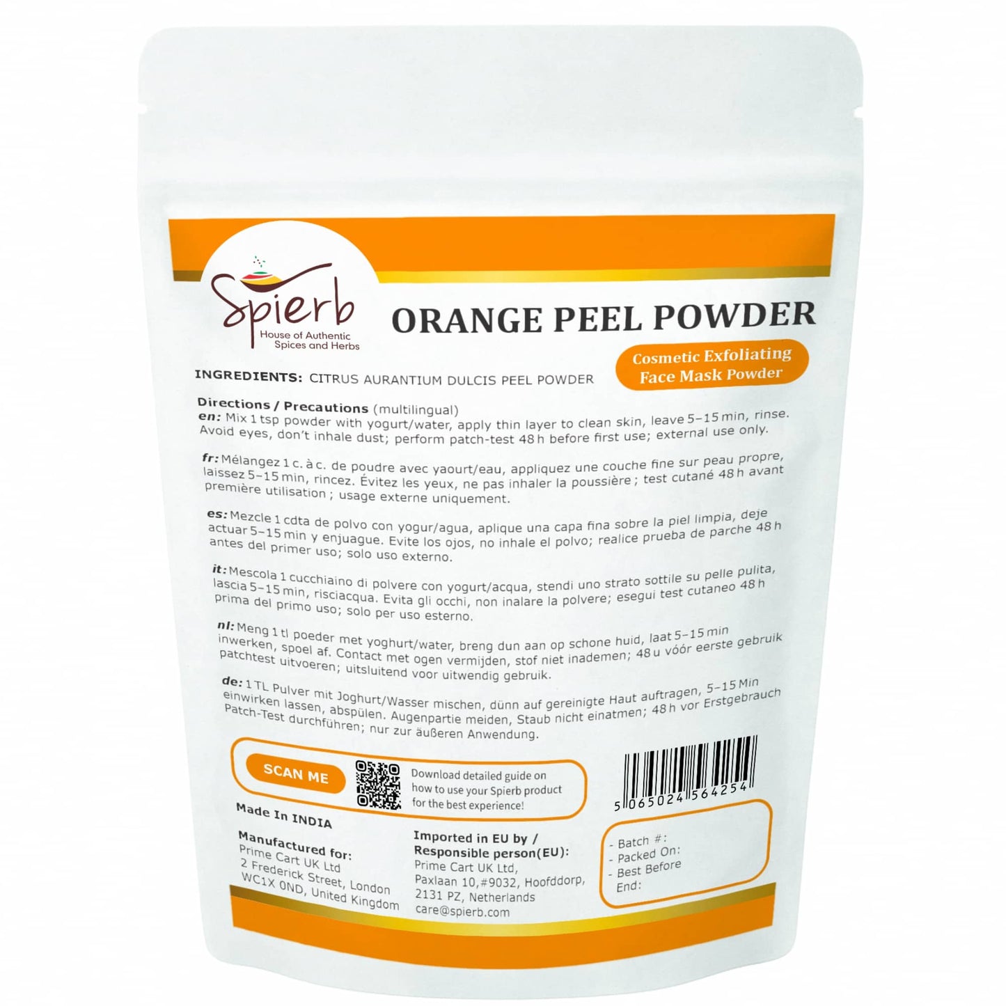 Spierb Orange Peel Powder