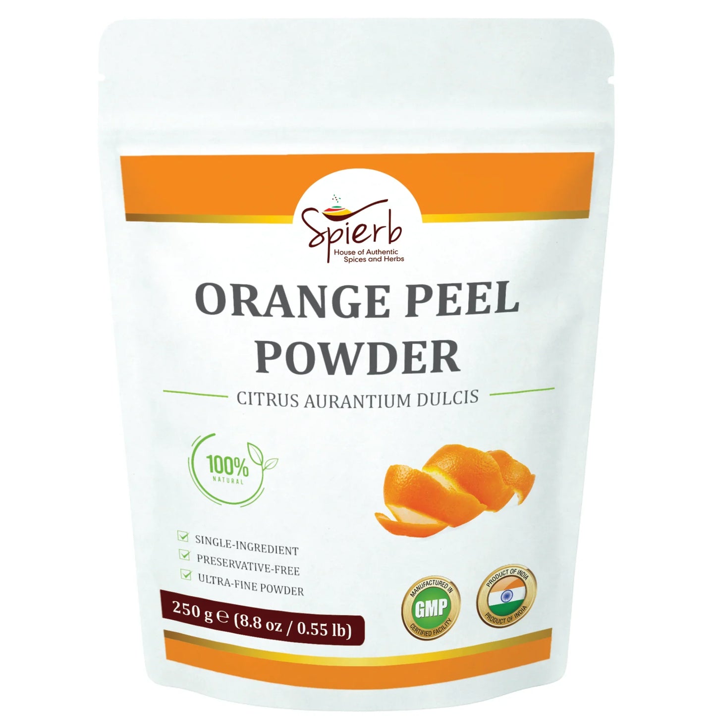Spierb Orange Peel Powder - 250g - Front Pouch