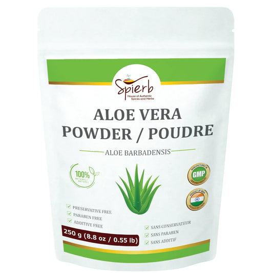 Spierb Aloevera Powder - 250g - Front Pouch