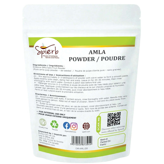 Spierb Amla Powder - 250g - Back Pouch