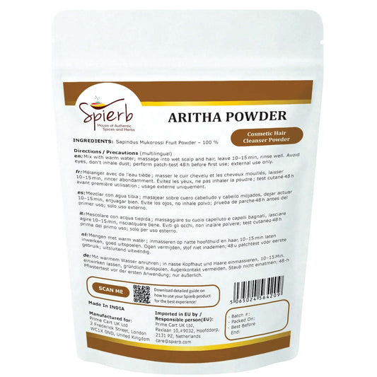 Spierb Aritha Powder - 250g - Back Pouch
