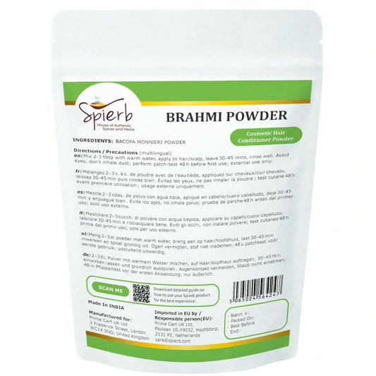 Spierb Brahmi Powder - 250g - Back Pouch