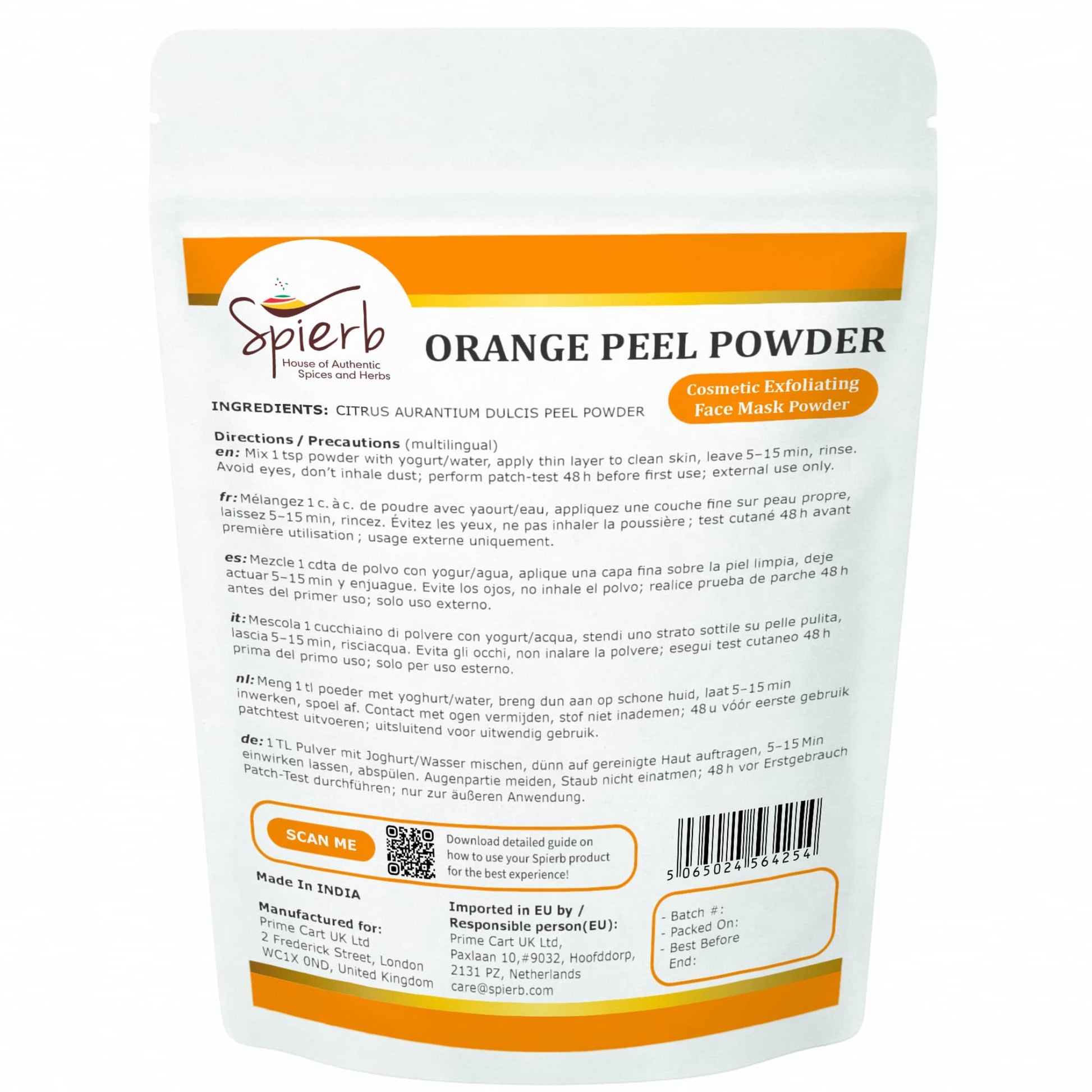 Spierb Orange Peel Powder