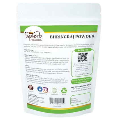 Spierb Bhringraj Powder - 250g - Back Pouch