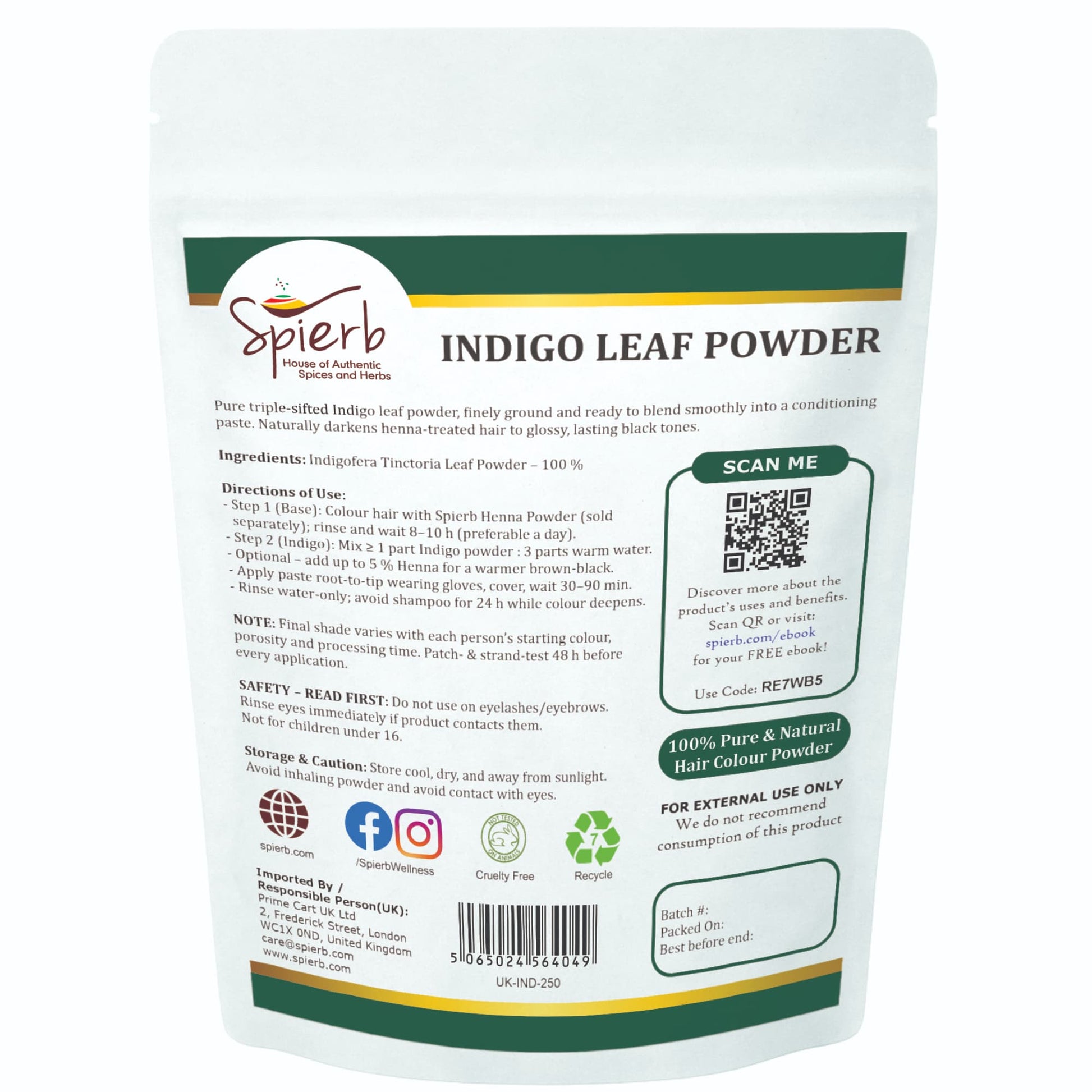 Spierb Indigo Powder